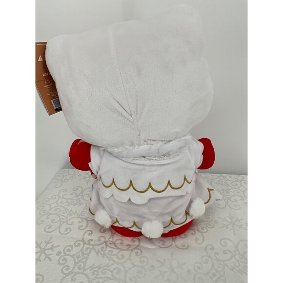 Hello Kitty Christmas Plush Doll 12"‎ Holiday Edition With Candy Cane & Red Bow - Picture 2 of 2
